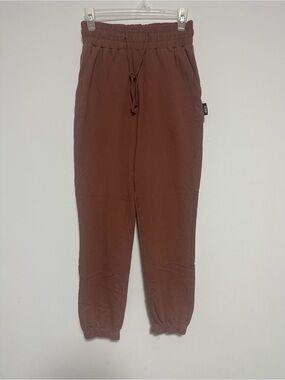 ASOS Rust Brown Elastic-Waist Jogger Pants